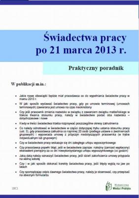 Åšwiadectwa pracy po umowach terminowych od 21 marca 2013 r. - Szymon Sokolik