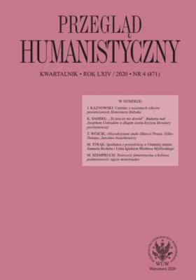 Przegląd Humanistyczny 2020/4 (471) - Группа авторов