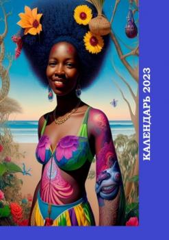 Читать Календарь-2023. Женщины Африки, цветочный художественный стиль - Валерий Жиглов