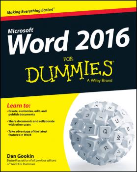 Читать Word 2016 For Dummies - Gookin Dan