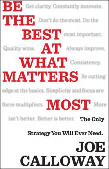 Читать Be the Best at What Matters Most. The Only Strategy You will Ever Need - Joe  Calloway