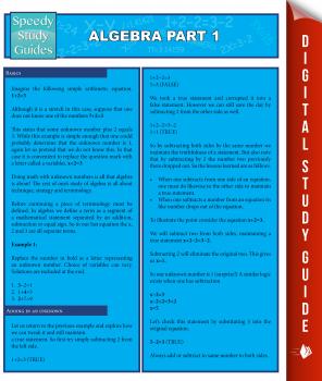 Читать Algebra Part 1 (Speedy Study Guides) - Speedy Publishing