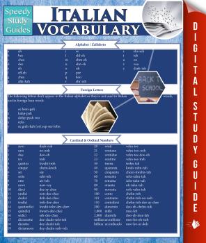 Читать Italian Vocabulary (Speedy Study Guides) - Speedy Publishing