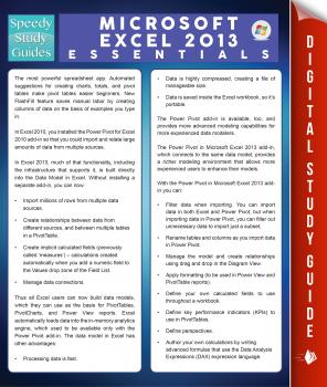 Читать Microsoft Excel 2013 Essentials (Speedy Study Guides) - Speedy Publishing