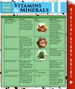 Читать Vitamins & Minerals Il (Speedy Study Guides) - Speedy Publishing