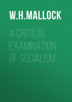 Читать A Critical Examination of Socialism - W. H. Mallock