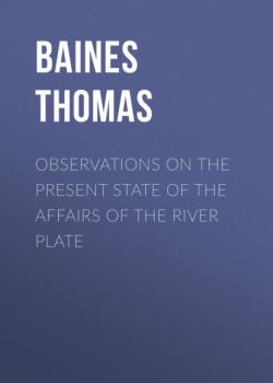 Читать Observations on the Present State of the Affairs of the River Plate - Baines Thomas