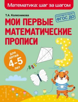Читать Мои первые математические прописи. Для детей 4–5 лет - Т. А. Колесникова