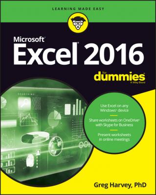 Excel 2016 For Dummies - Harvey Greg
