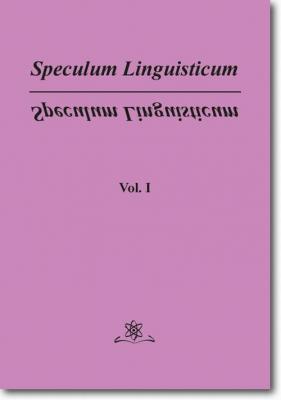 Speculum Linguisticum   Vol. 1 - Jan WawrzyÅ„czyk