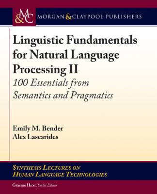 Linguistic Fundamentals for Natural Language Processing II - Emily M. Bender