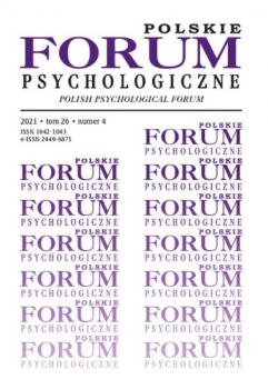 Читать Polskie Forum Psychologiczne tom 26 numer 4 - Hanna Liberska