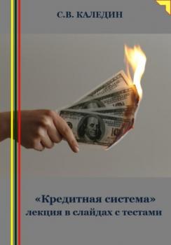 Читать «Кредитная система» лекция в слайдах с тестами - Сергей Каледин