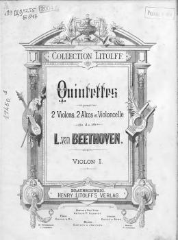 Читать Quintette pour 2 Violons, 2 Altos, et Violoncelle de L. van Beethoven - Людвиг ван Бетховен