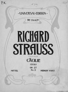Читать Cacilie - Рихард Штраус