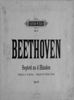 Читать Septett zu 4 Handen - Людвиг ван Бетховен