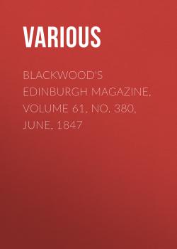 Читать Blackwood's Edinburgh Magazine, Volume 61, No. 380, June, 1847 - Various