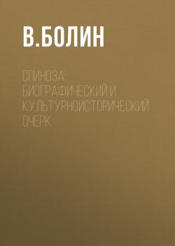 Читать Спиноза: биографический и культурноисторический очерк - В. Болин