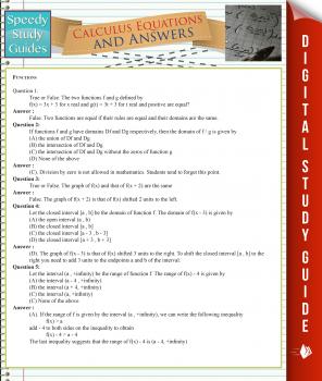 Читать Calculus Equations And Answers (Speedy Study Guides) - Speedy Publishing
